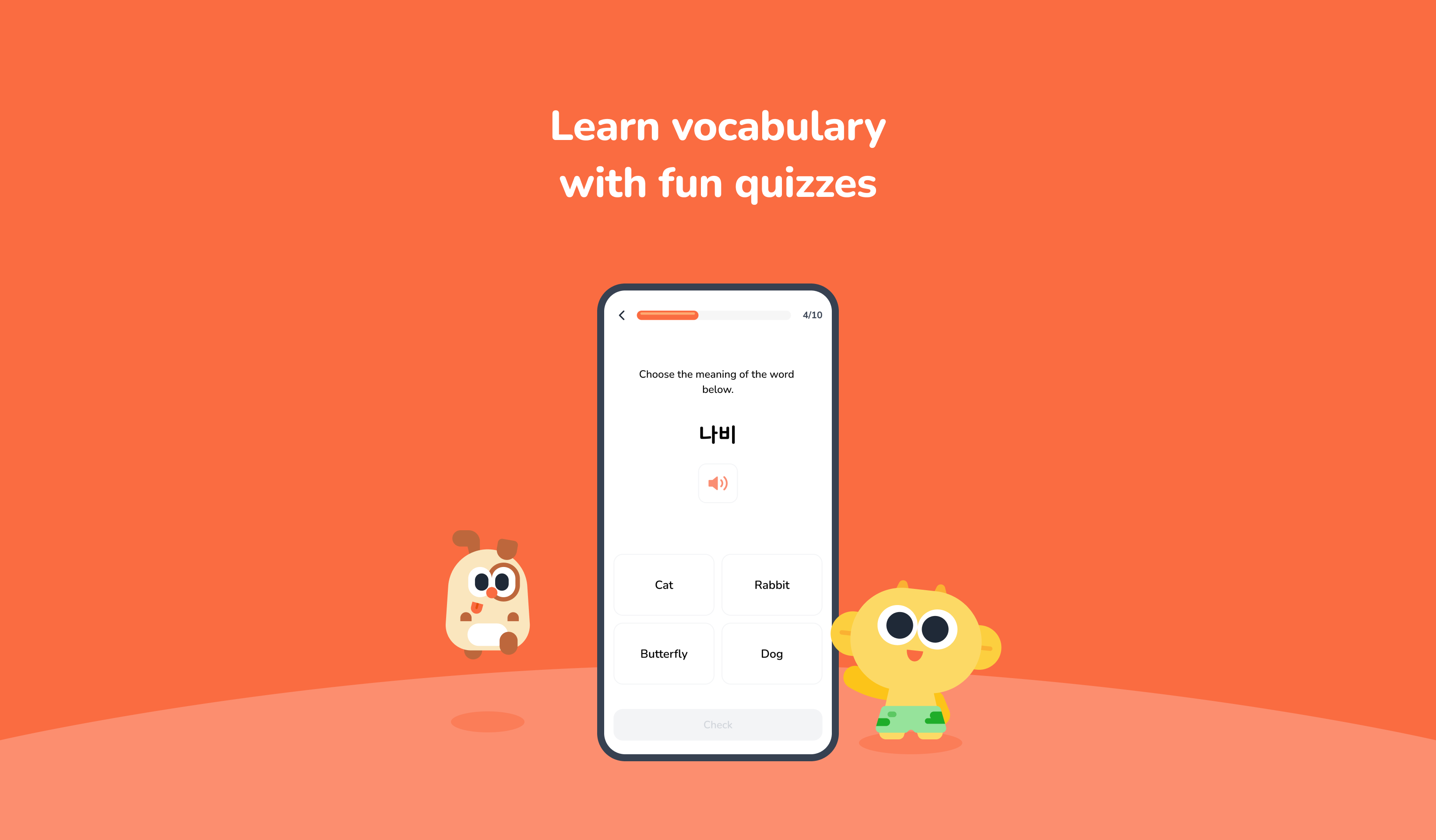 Learn vocabulary with fun quizzes