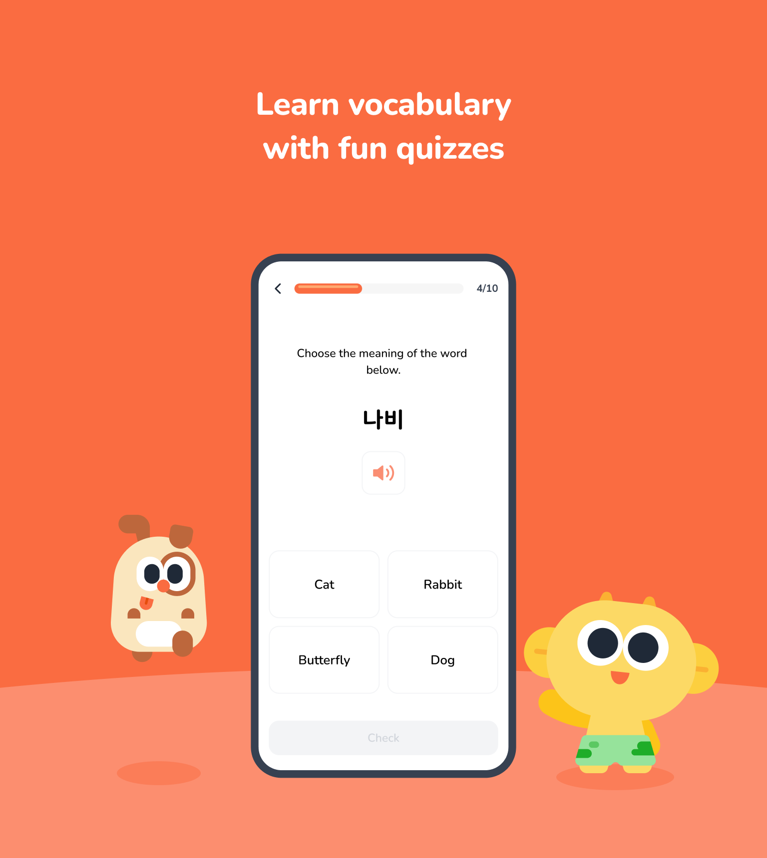 Learn vocabulary with fun quizzes