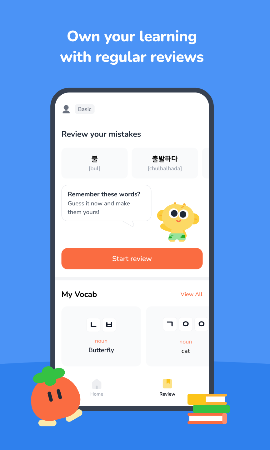 Own your learning with regular reviews
