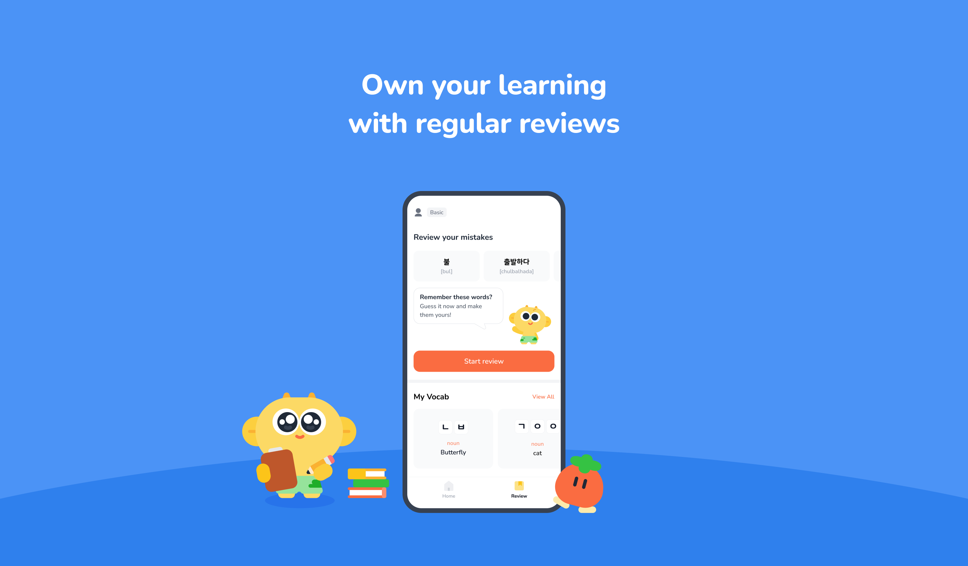 Own your learning with regular reviews